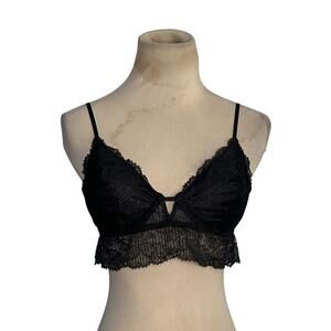 Free People Intimately black lace underwire bra size Medium